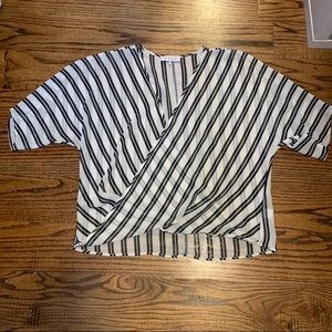 Wayf Dolman Sleeve Wrap Blouse